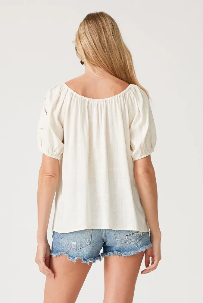 Calla Embroidered Top