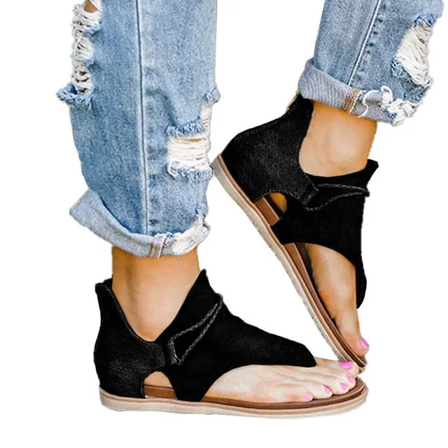 Casandra® | Boho Animal Print Sandals
