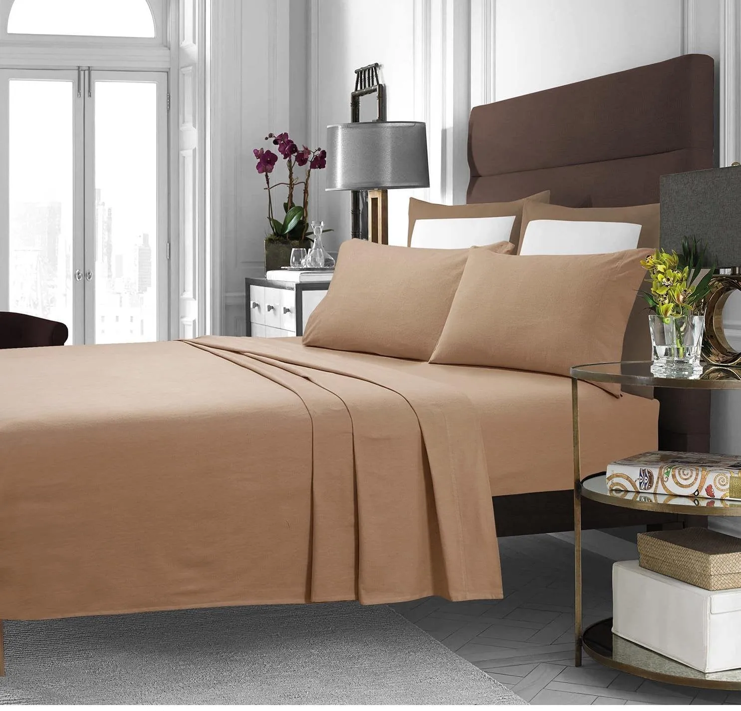 Cashmere Deep Pocket Sheet Set Sized Solid Color All