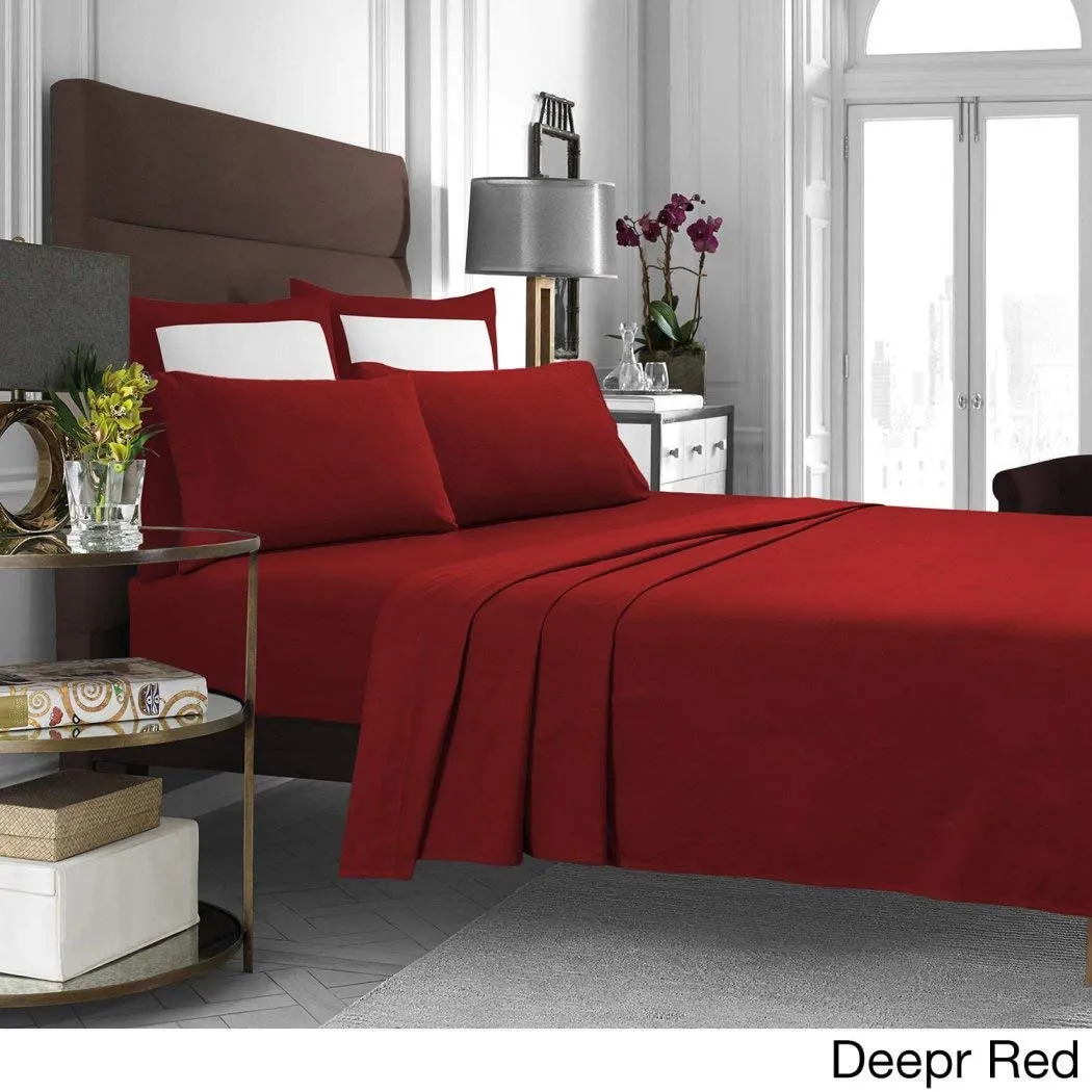 Cashmere Deep Pocket Sheet Set Sized Solid Color All