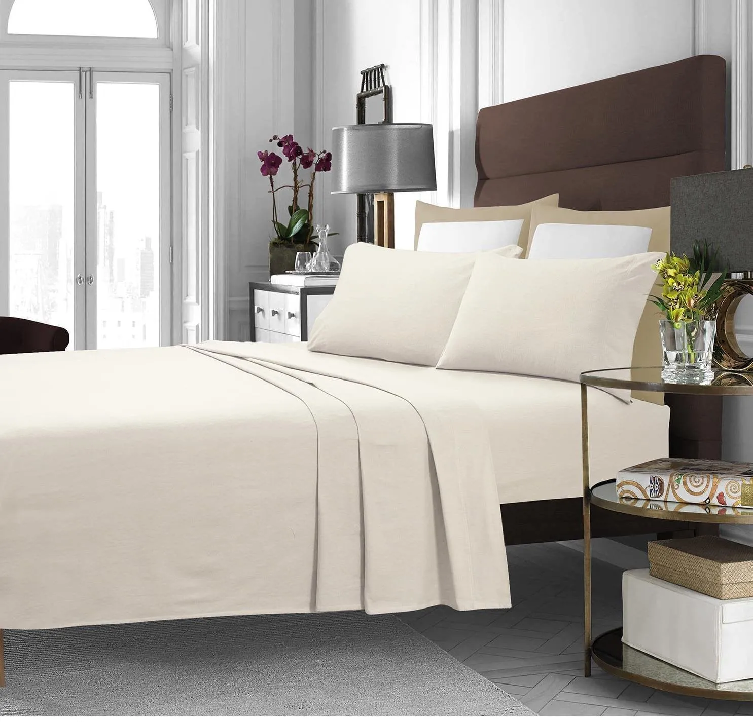 Cashmere Deep Pocket Sheet Set Sized Solid Color All