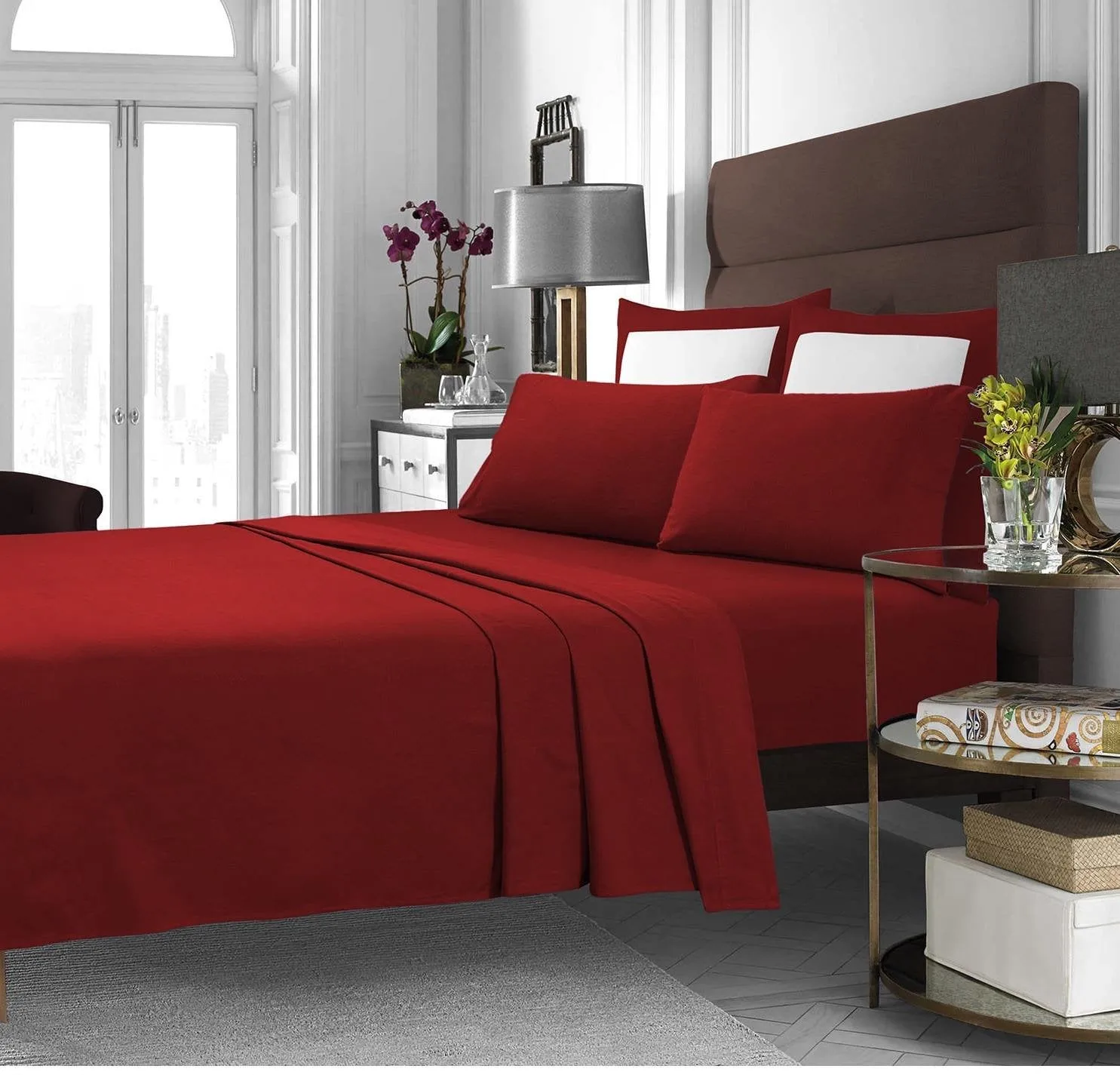 Cashmere Deep Pocket Sheet Set Sized Solid Color All