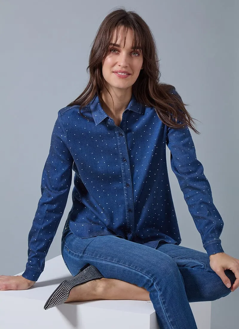 Cataleya Crystal St Chambray Shirt