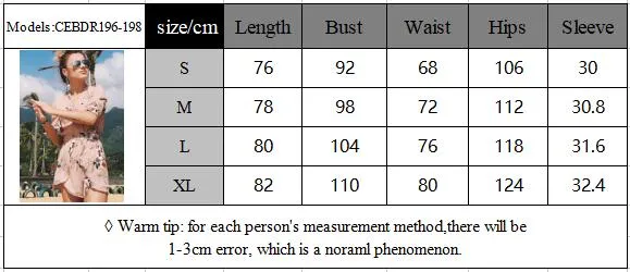 Celino Women Apricot Floral Printed V-Neck Short Sleeve Party Club Mini Dress