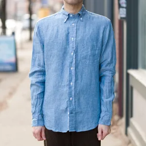 Chambray Linen Long Sleeve Buttondown