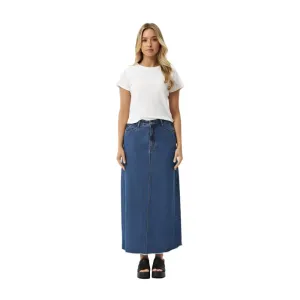 Chichi Denim Midi Skirt - Womens