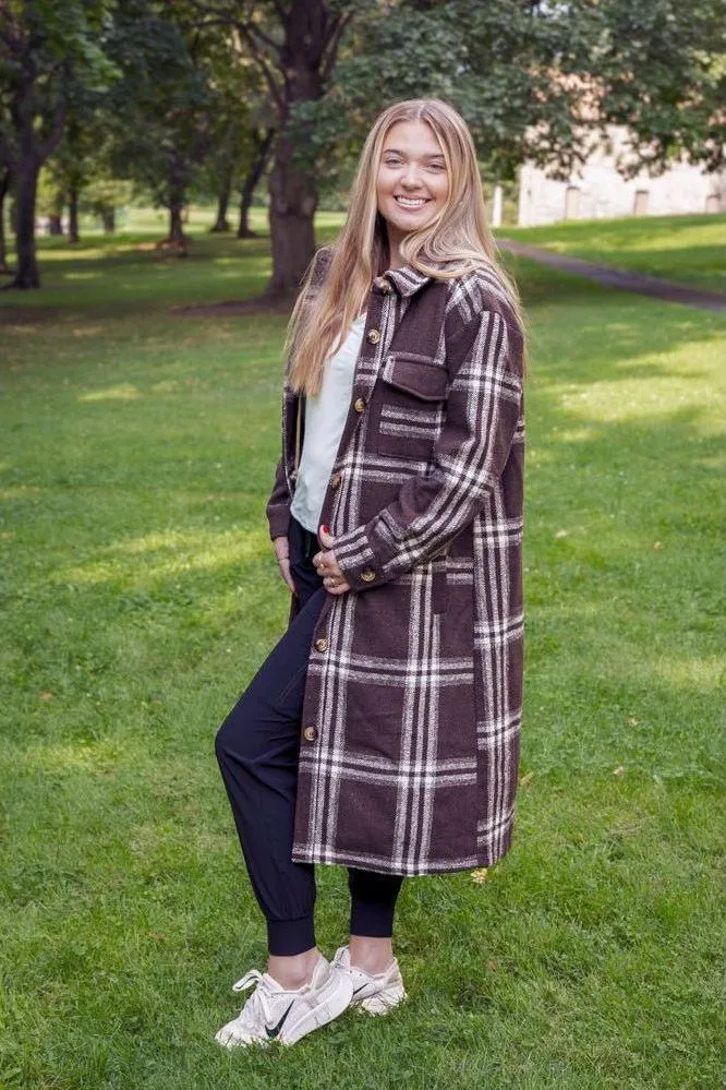 Chocolate Plaid Jacket