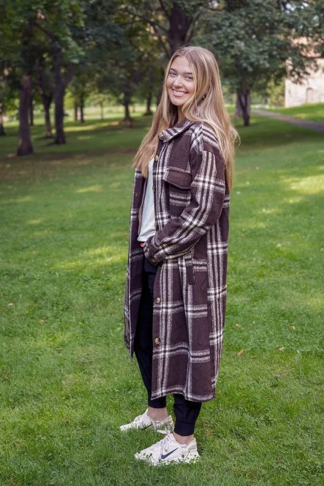 Chocolate Plaid Jacket