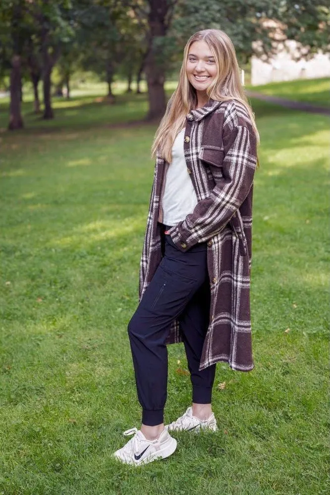 Chocolate Plaid Jacket