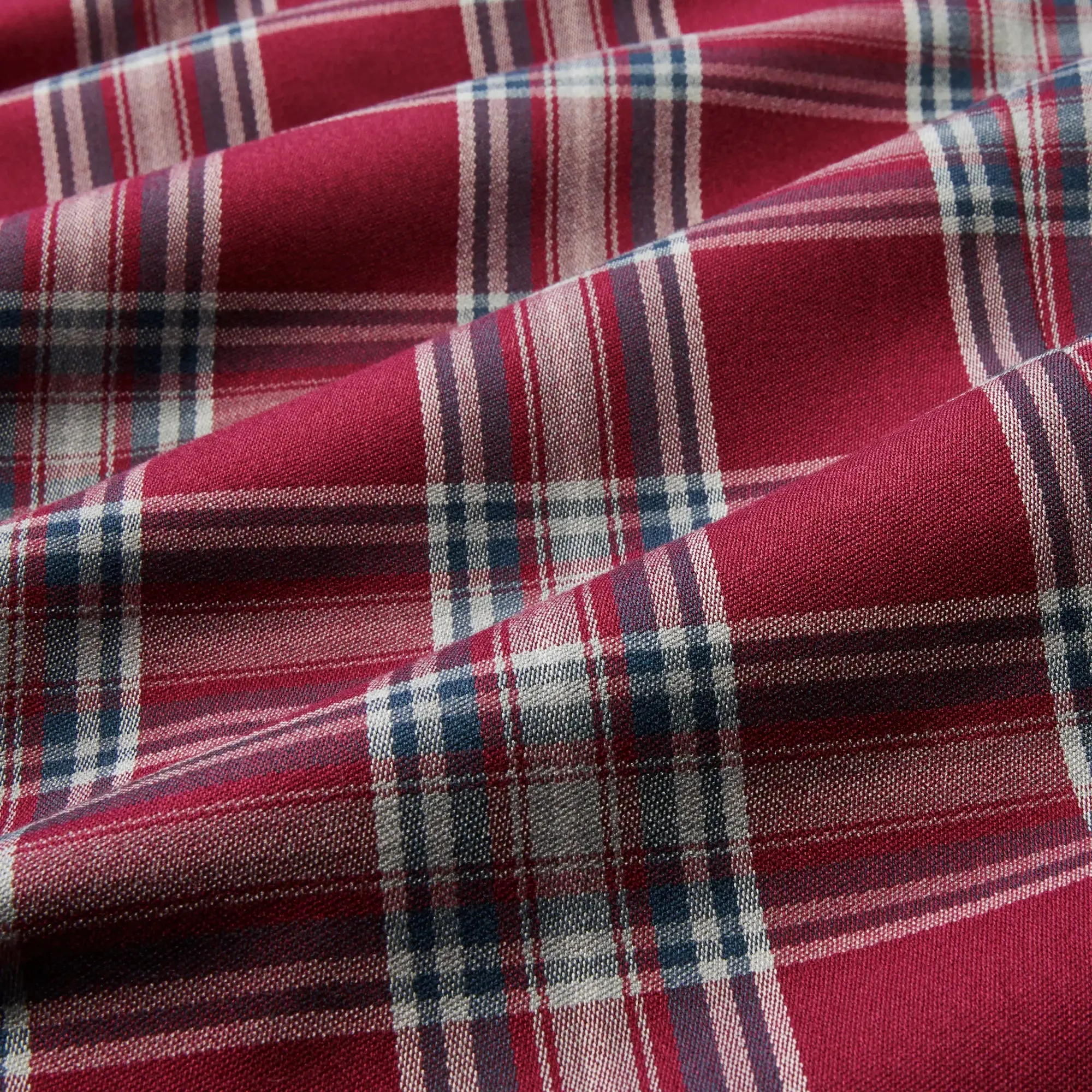 City Flannel Twill - Garnet Thomas Plaid