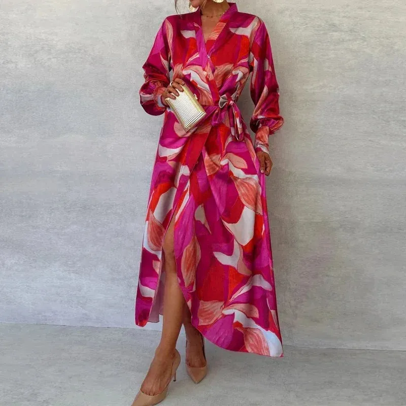 Colorful Spring Floral Garden Printed Dress