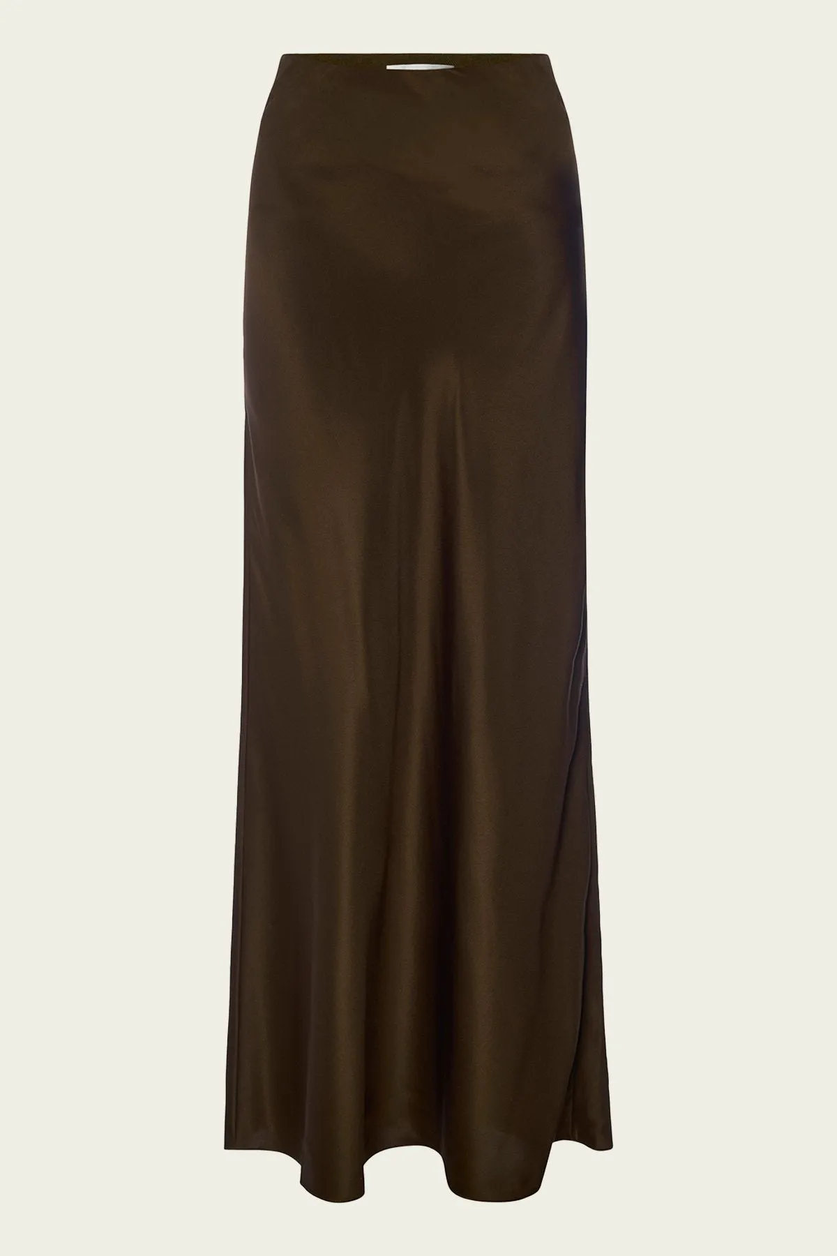 Column Maxi Skirt in Moss