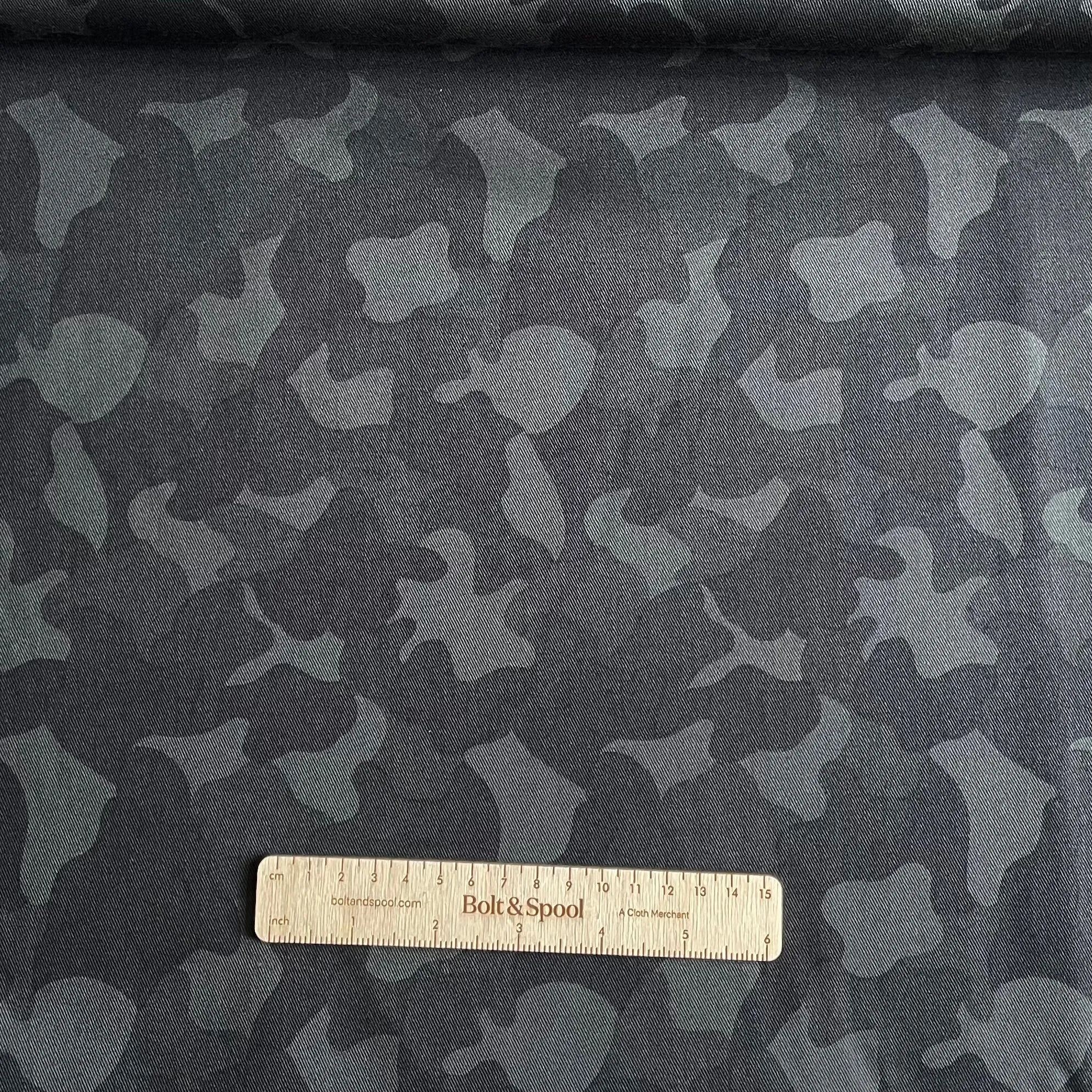 Cotton Twill - Midnight Camouflage