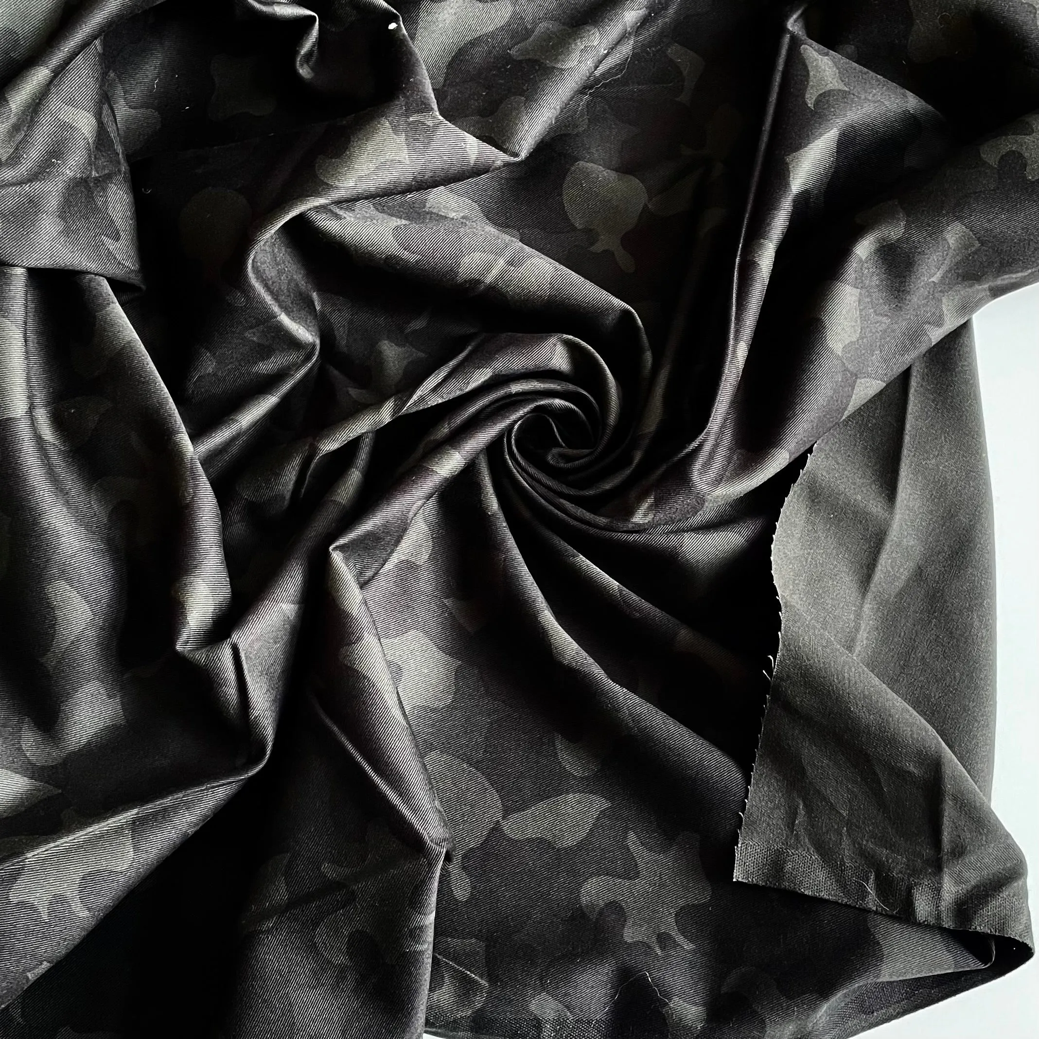 Cotton Twill - Midnight Camouflage