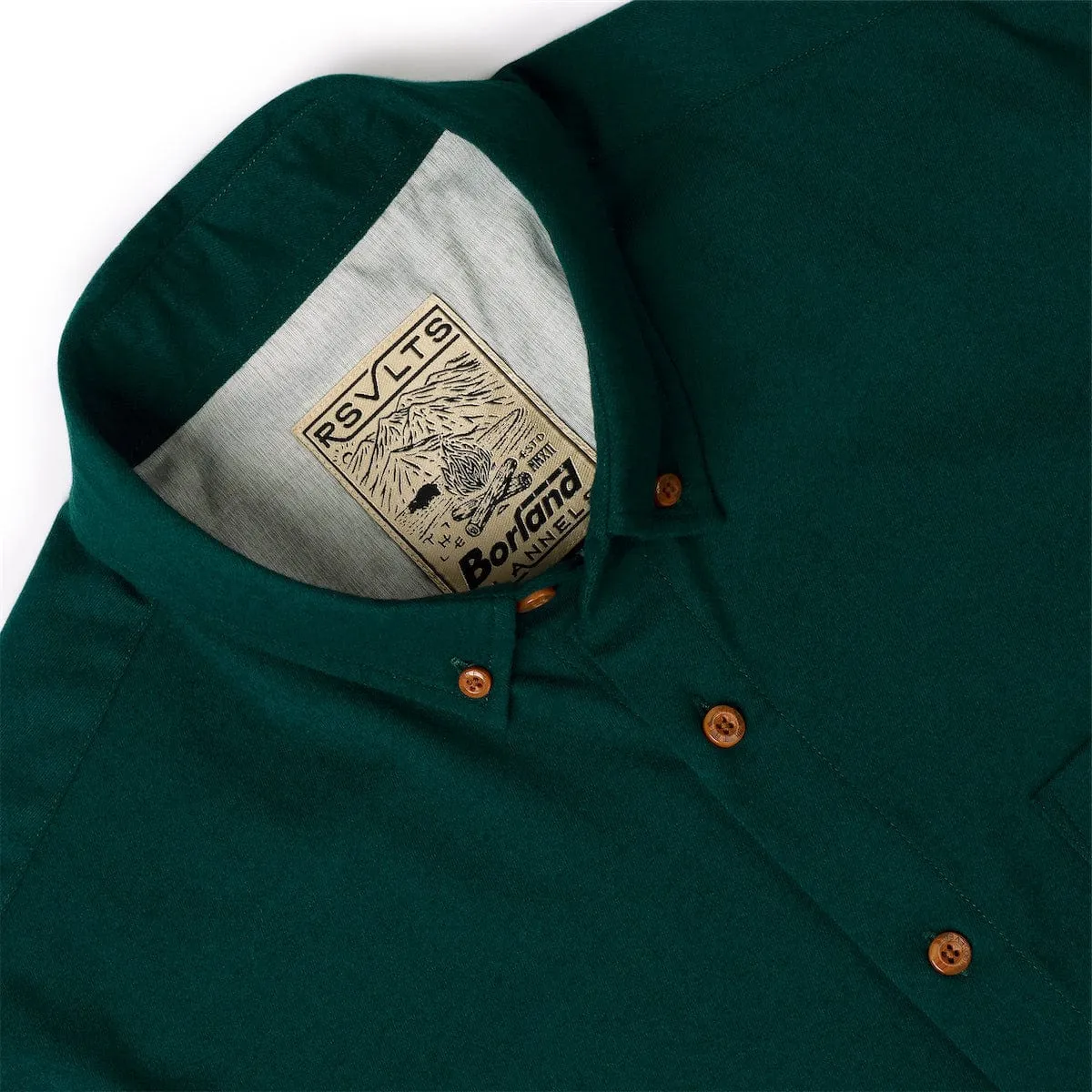Dark Emerald – BorlandFlex™ Long Sleeve Flannel