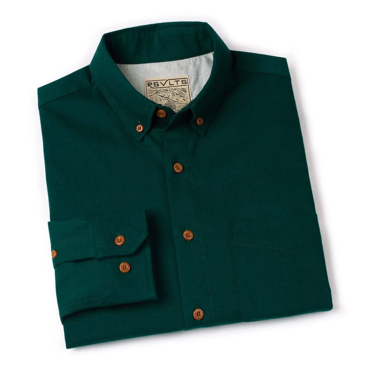Dark Emerald – BorlandFlex™ Long Sleeve Flannel
