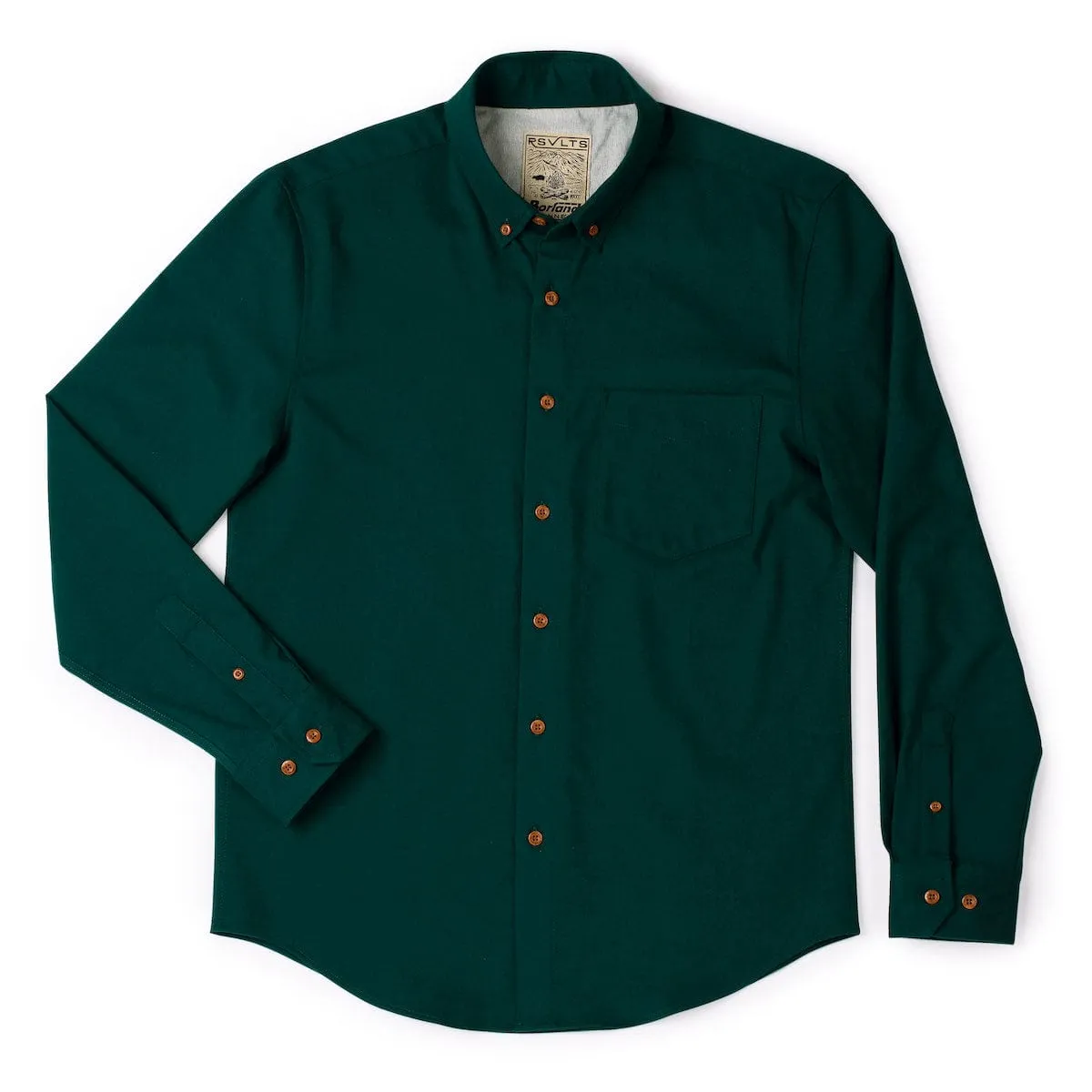 Dark Emerald – BorlandFlex™ Long Sleeve Flannel