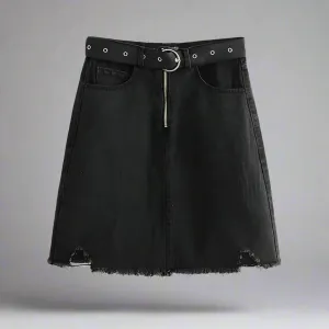 Dauphine Denim Skirt