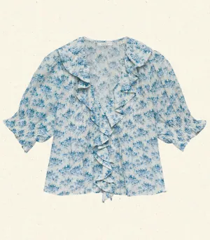 Dôen HENRI TOP IN BLEU ROSIER FLORAL