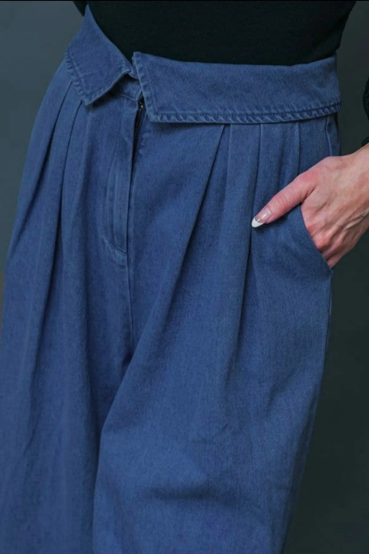 Denim Flare Pants