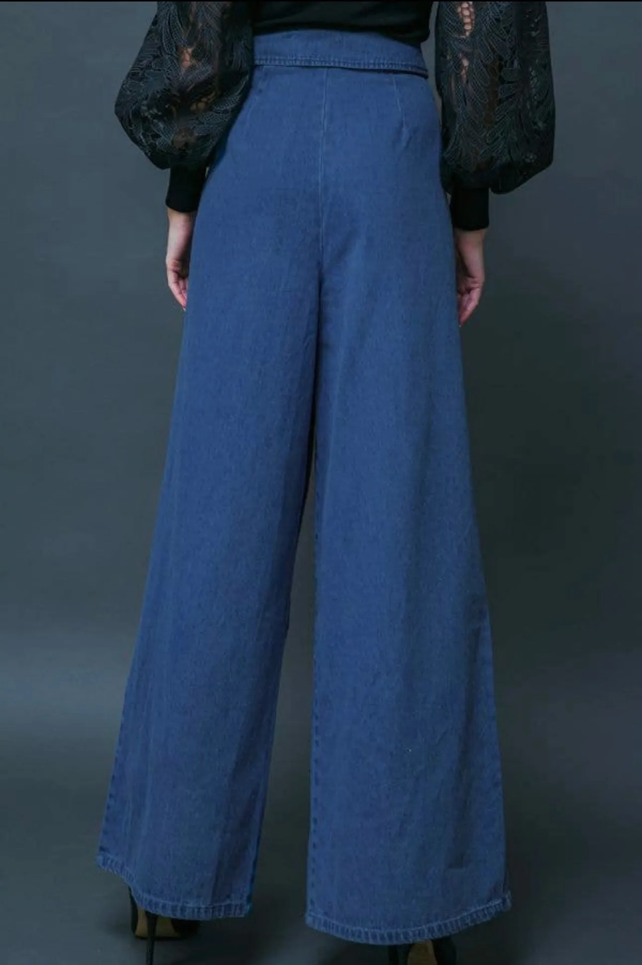 Denim Flare Pants