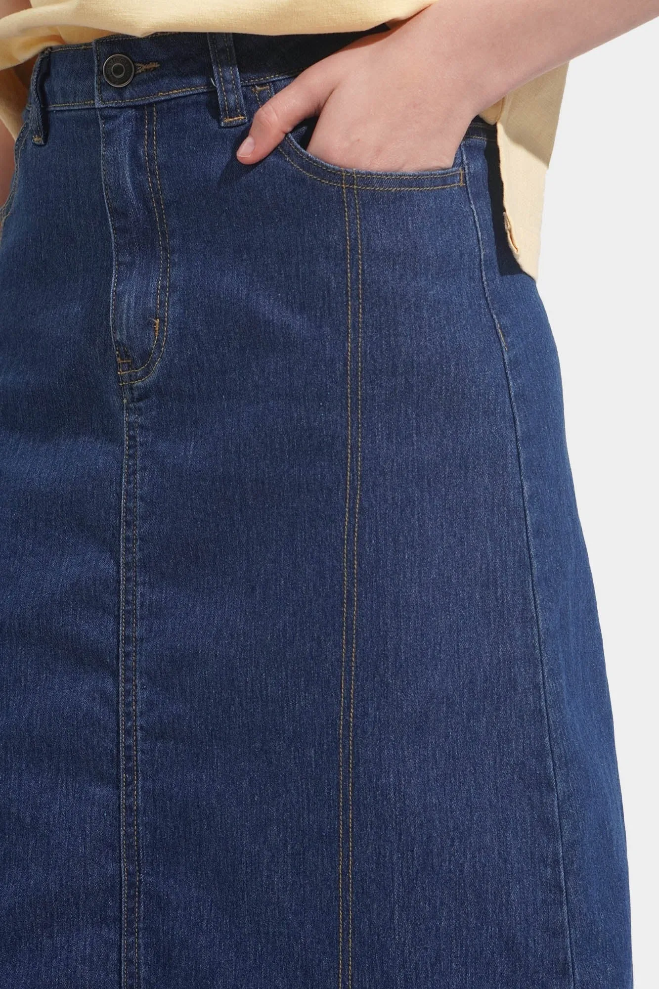 Denim Midi Skirt