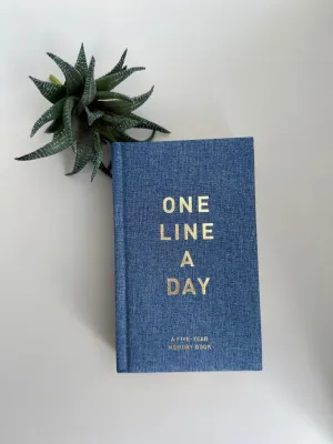 Denim One Line A Day Journal