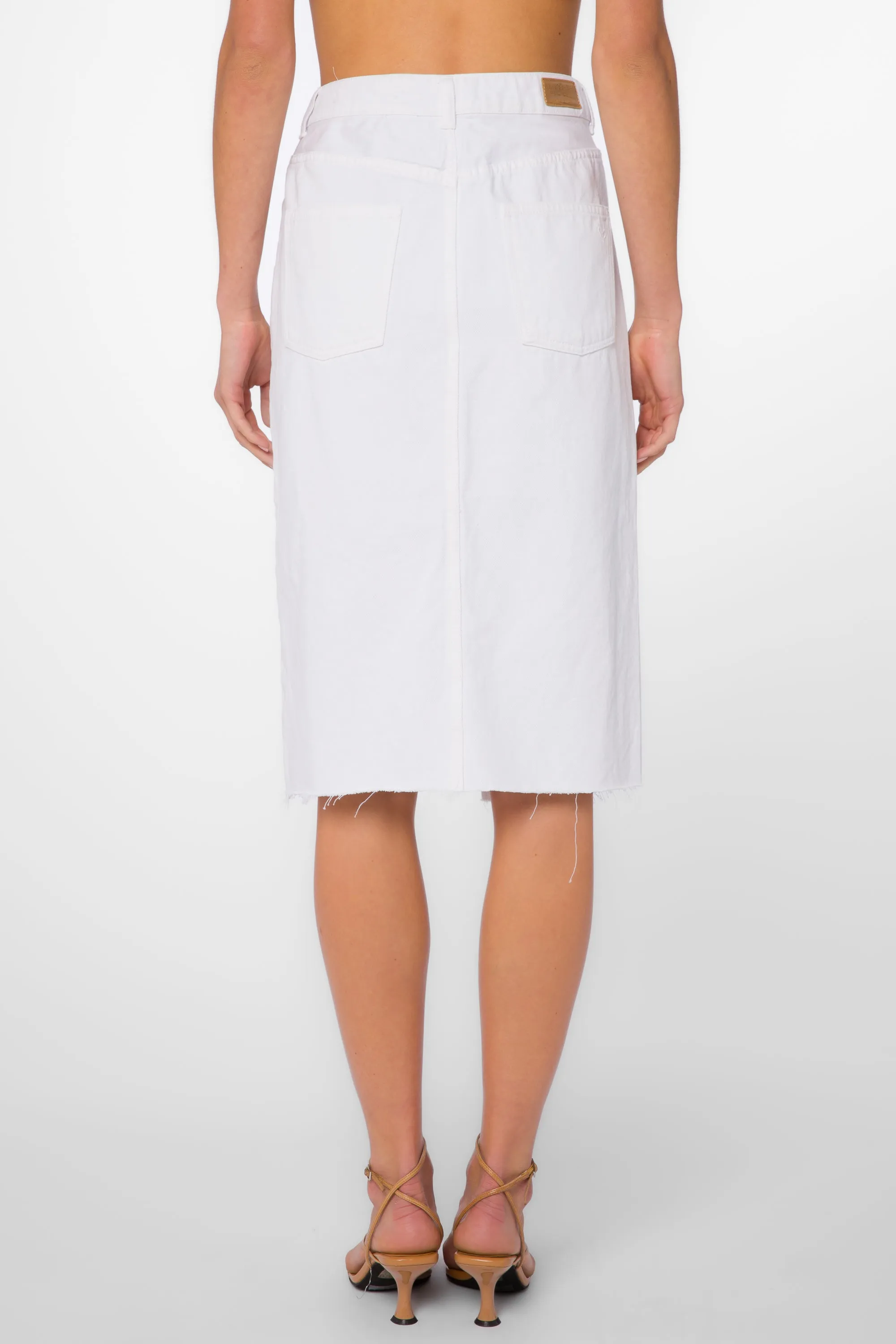 Effie Optic White Skirt