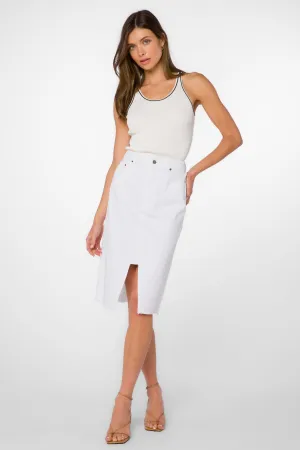 Effie Optic White Skirt