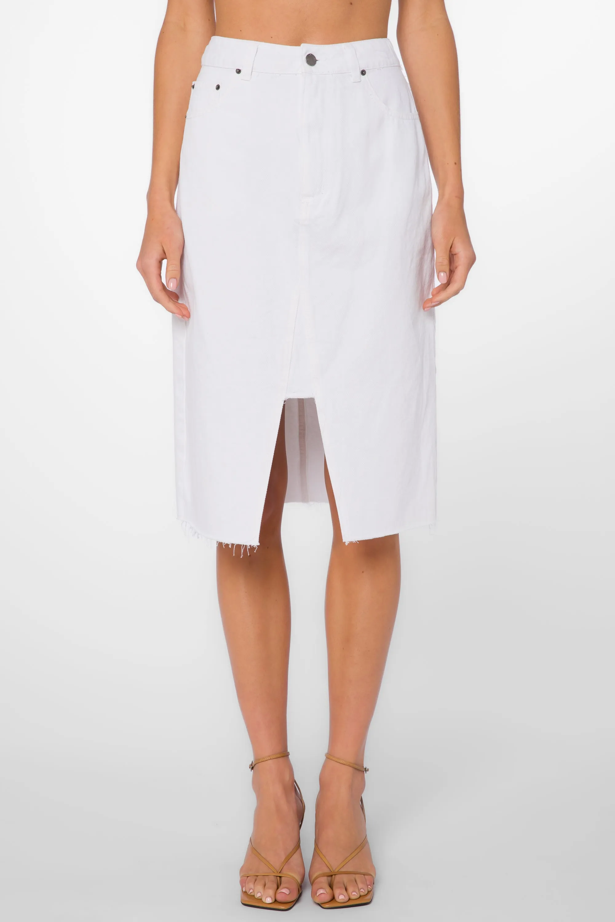 Effie Optic White Skirt
