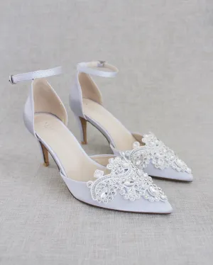 Embellished Rhinestones Evening Heel