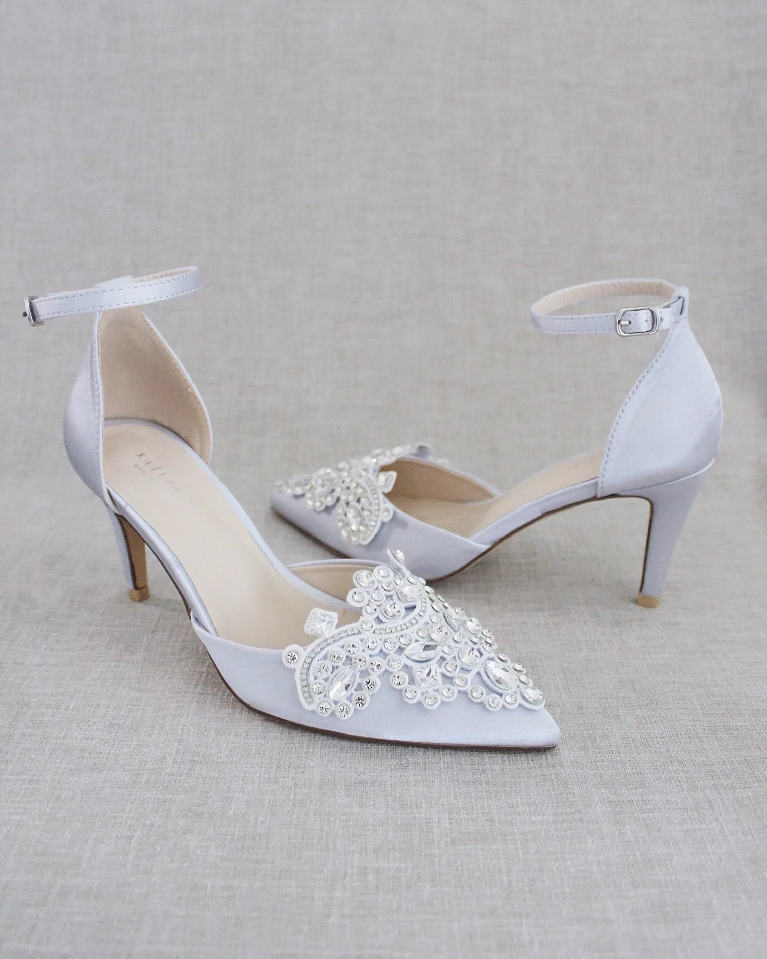 Embellished Rhinestones Evening Heel