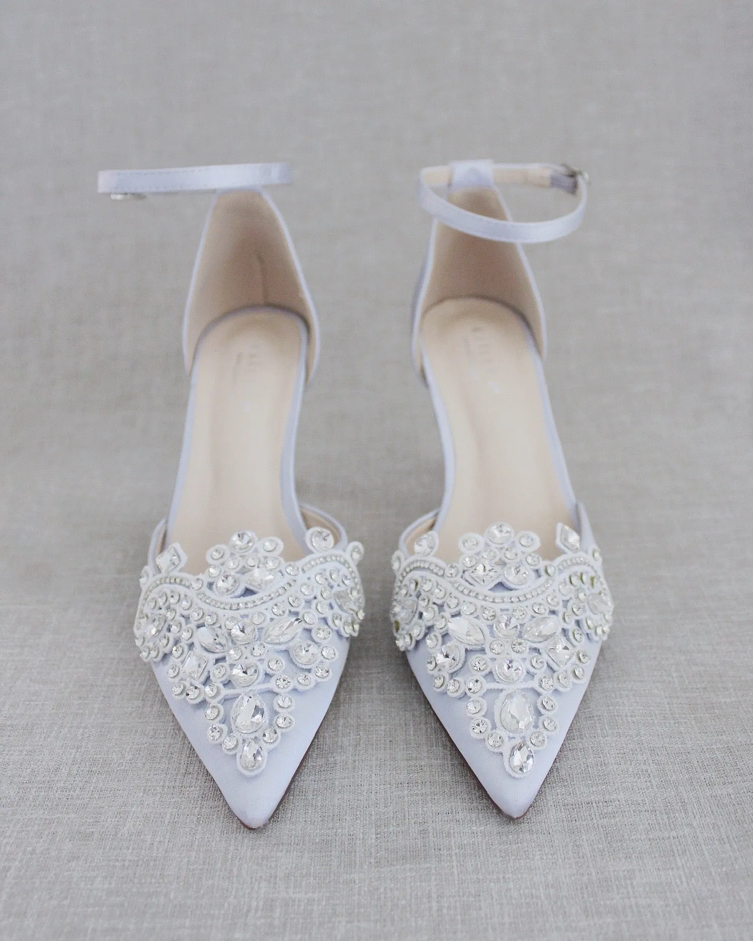 Embellished Rhinestones Evening Heel