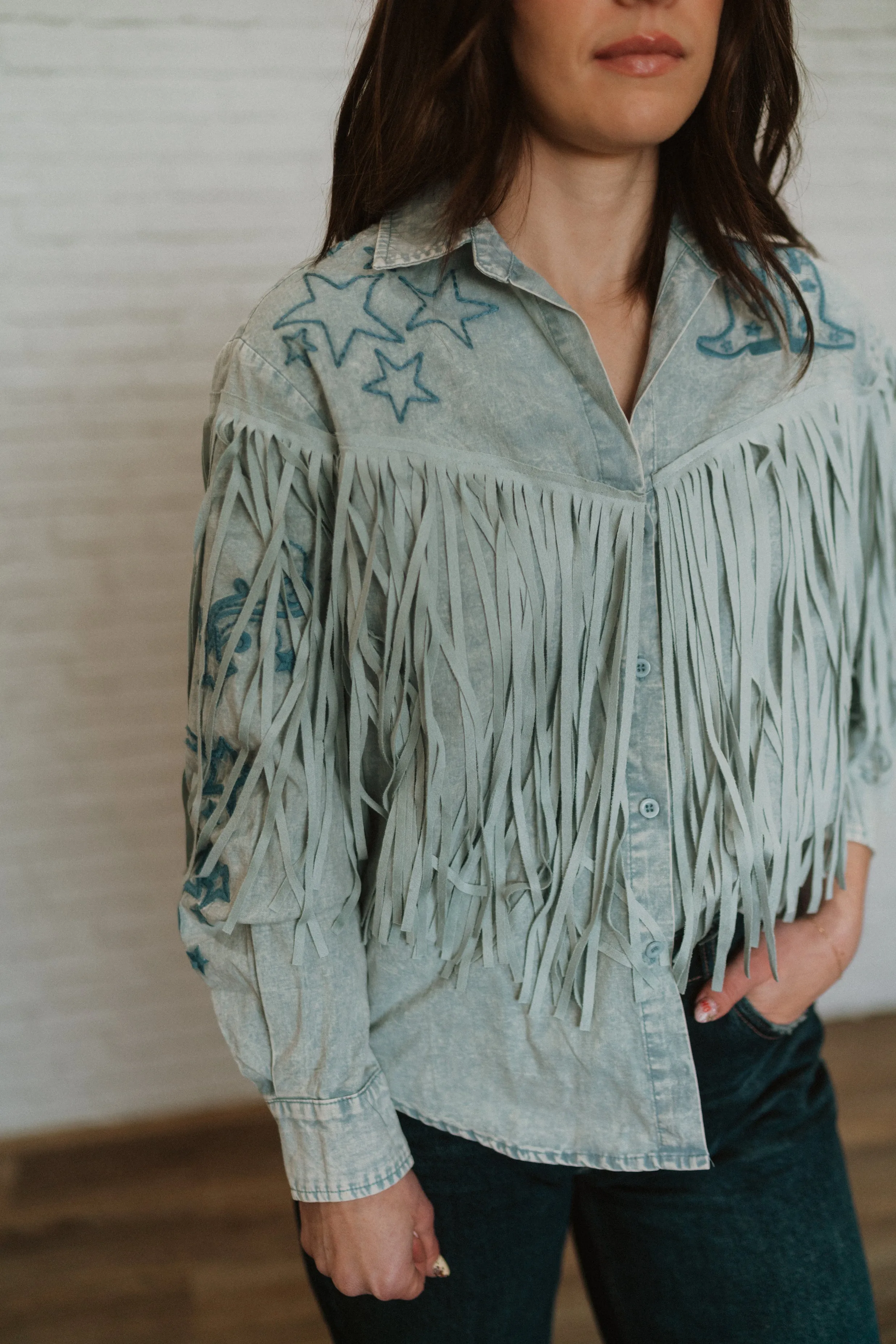 Embroidered Cowboy Blouse