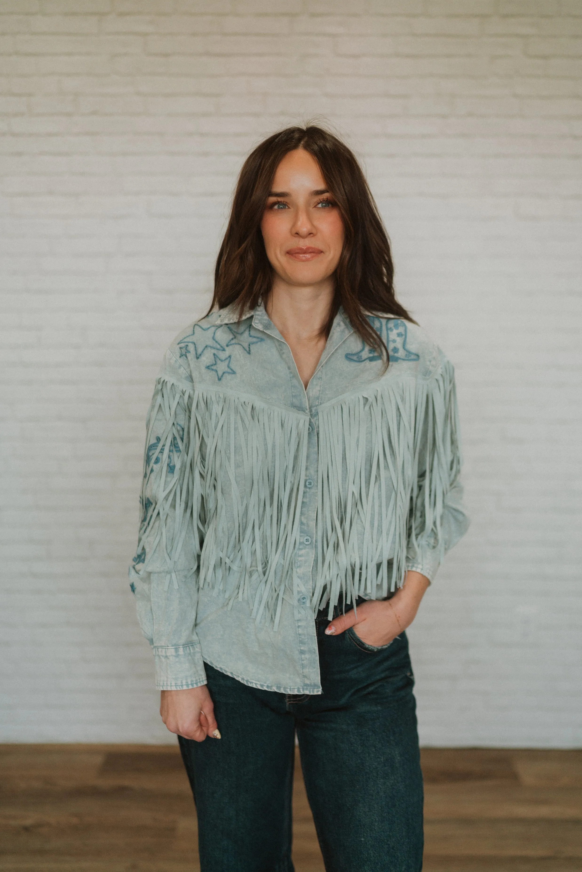 Embroidered Cowboy Blouse