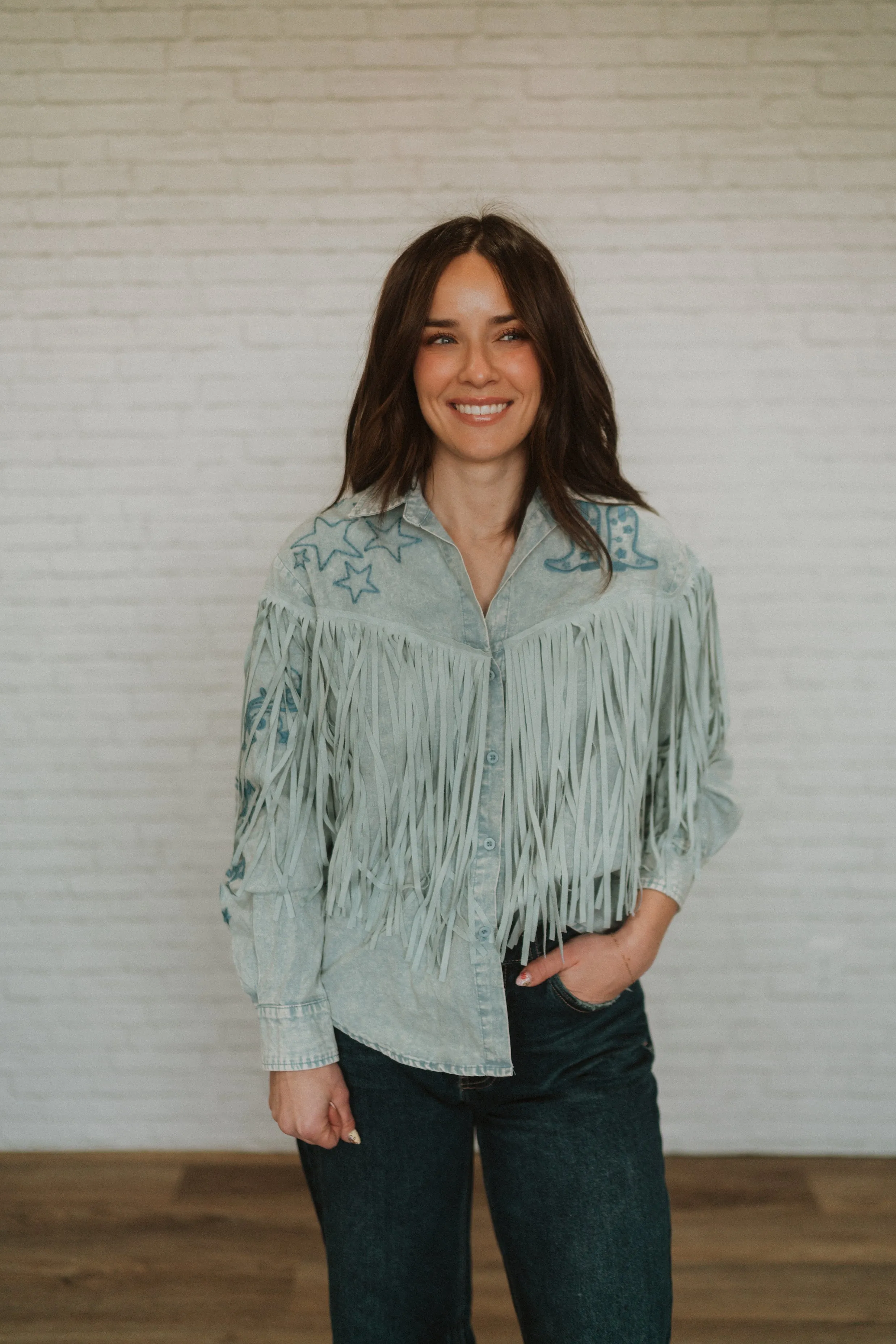 Embroidered Cowboy Blouse
