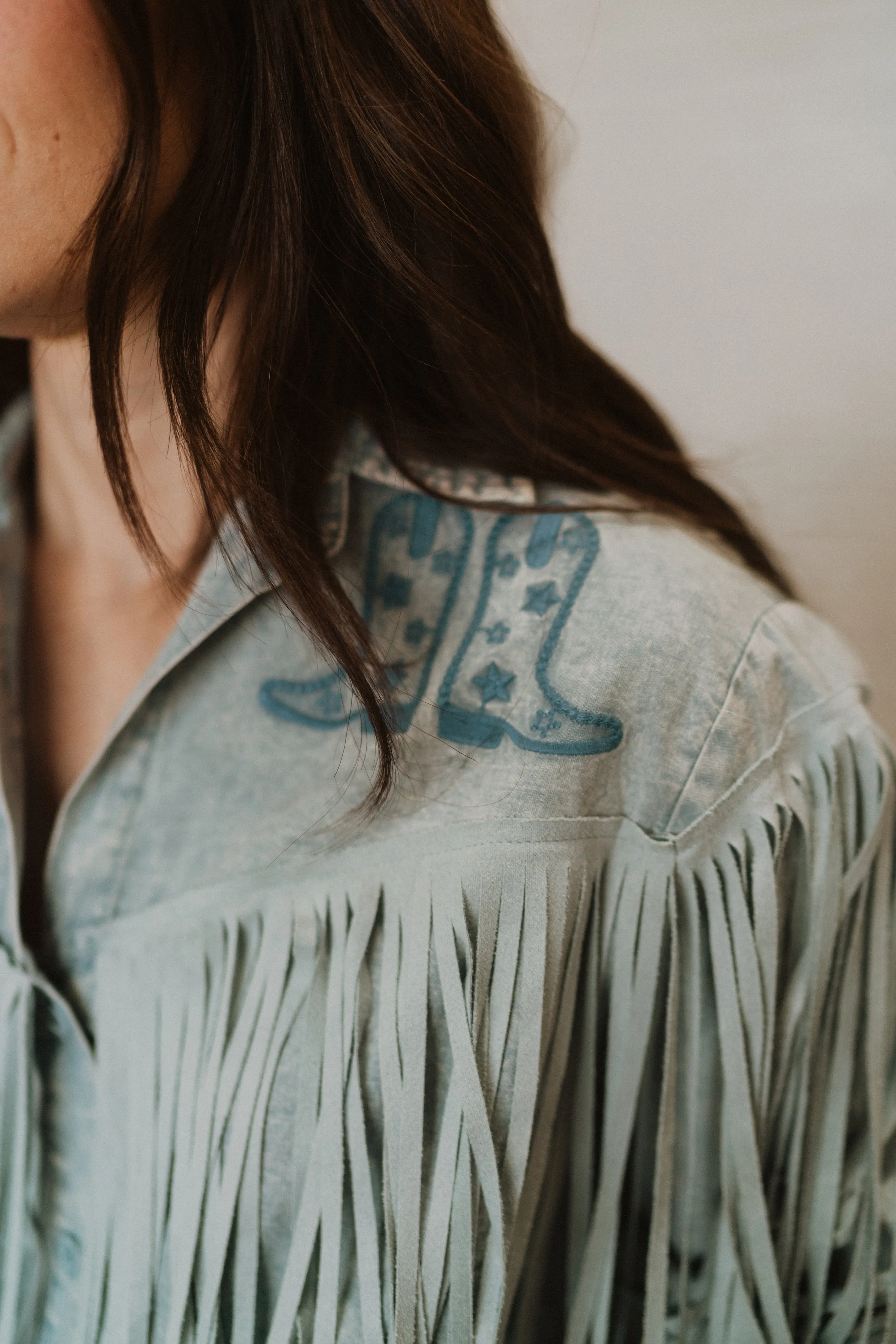 Embroidered Cowboy Blouse
