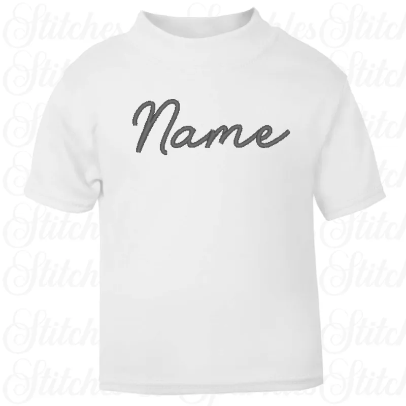 Embroidered T-shirt - Name