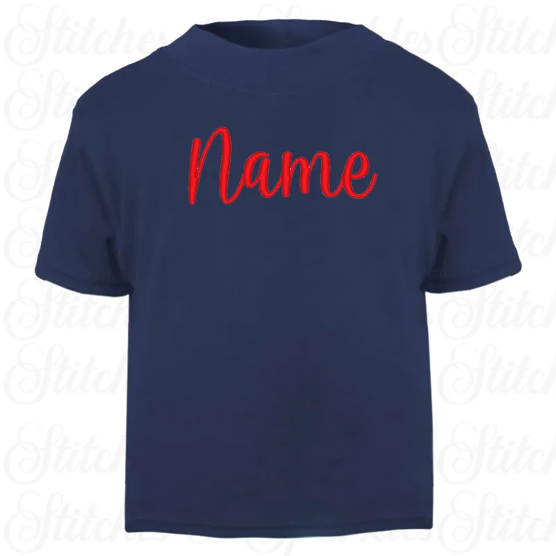 Embroidered T-shirt - Name