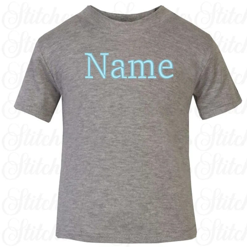 Embroidered T-shirt - Name