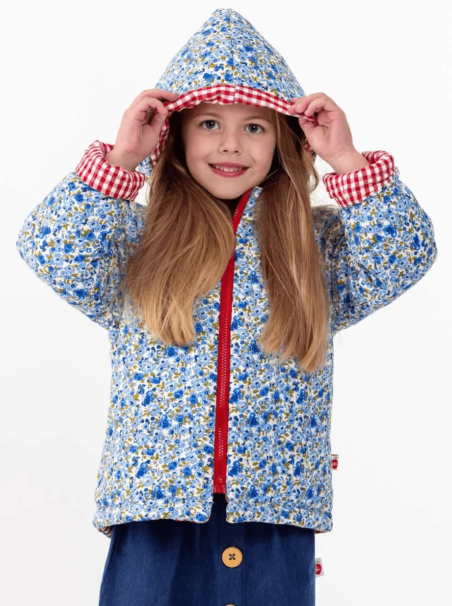 English Flowers Quilted Reversible Jacket