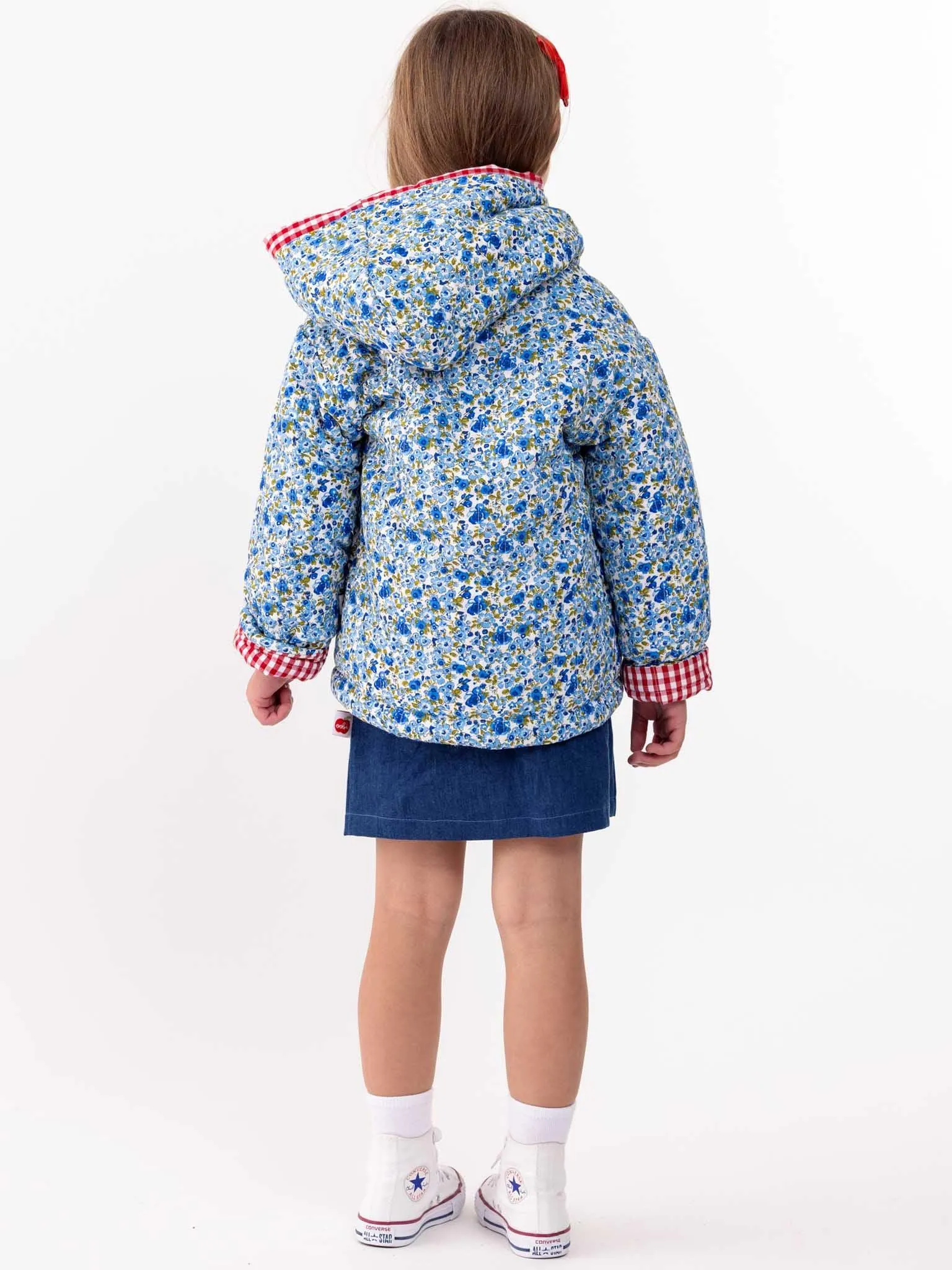 English Flowers Quilted Reversible Jacket