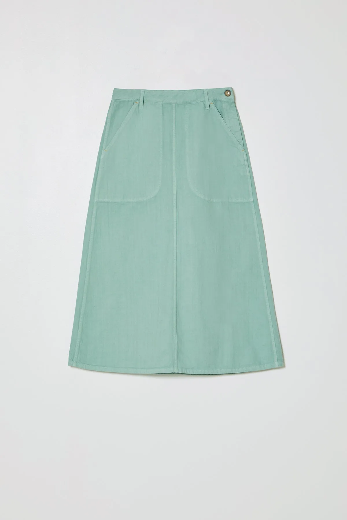 Erin Skirt - Drapey Bio Washed Twill