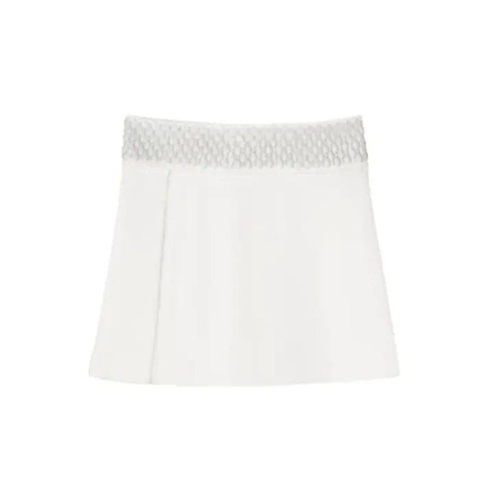 Farah Embroidered Skirt - Cream