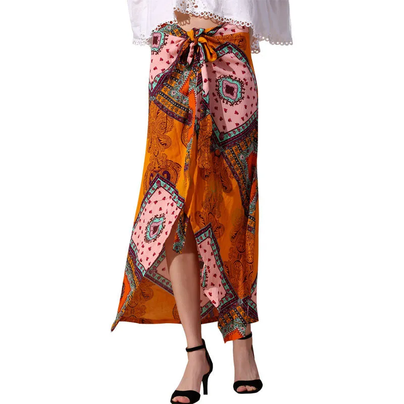 Fashion Women's Printed Bohemian Skirt