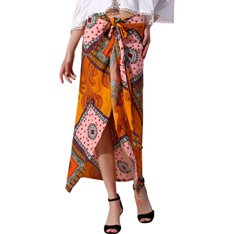 Fashion Women's Printed Bohemian Skirt