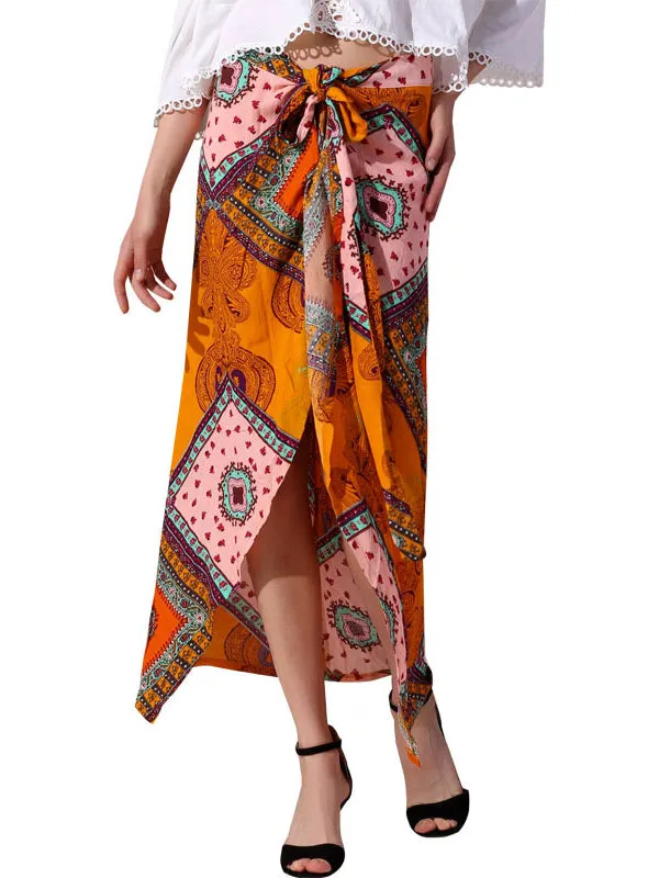 Fashion Women's Printed Bohemian Skirt