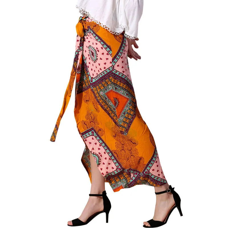 Fashion Women's Printed Bohemian Skirt