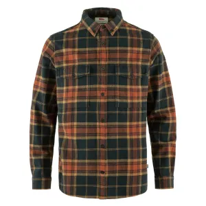 Fjallraven Ovik Twill Shirt Autumn Leaf / Dark Navy