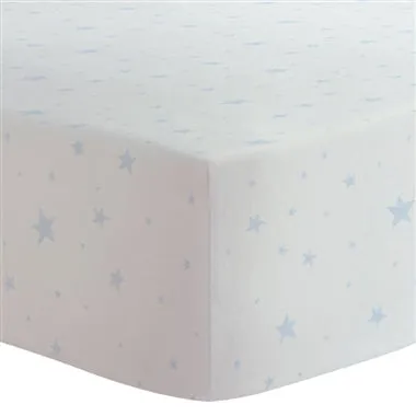 Flannel Crib Sheet - Stars